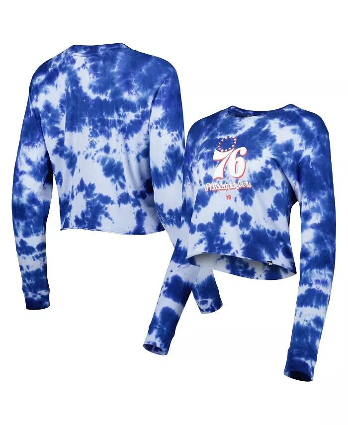 Женская укороченная футболка с длинными рукавами Royal Philadelphia 76Ers Tie Dye New Era
Женская укороченная футболка с длинными рукавами Royal Philadelphia 76Ers Tie Dye New Era