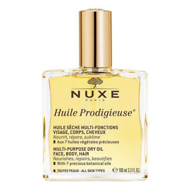 Huile prodigieuse многоцелевое сухое масло для лица, тела, волос Nuxe, 100 мл
Huile prodigieuse многоцелевое сухое масло для лица, тела, волос Nuxe, 100 мл