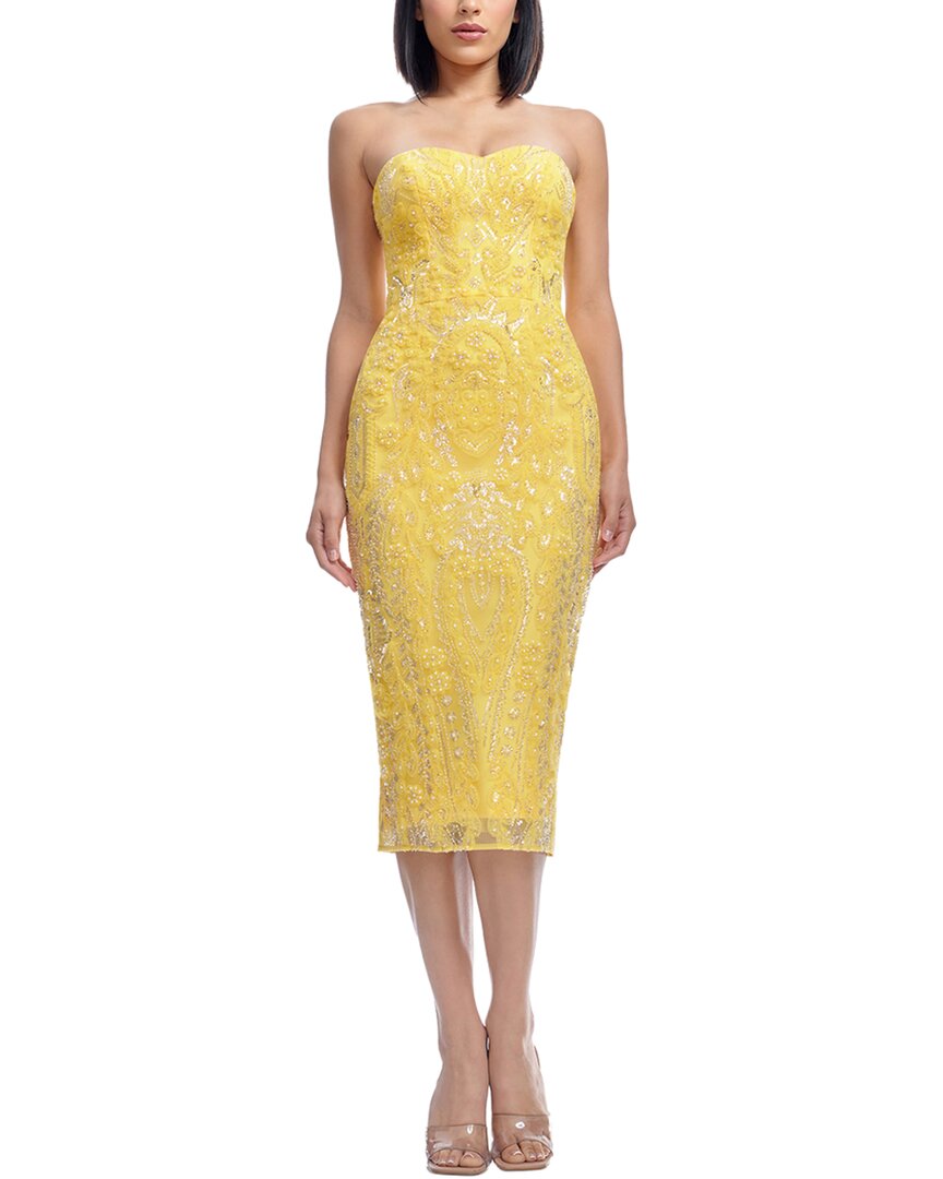 Платье Dress The Population Shailene Bodycon Dress, желтый
Платье Dress The Population Shailene Bodycon Dress, желтый