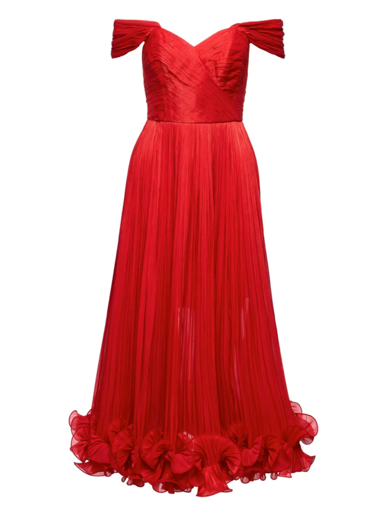 Плиссированное платье с открытыми плечами Ana Radu, красный
Плиссированное платье с открытыми плечами Ana Radu, красный