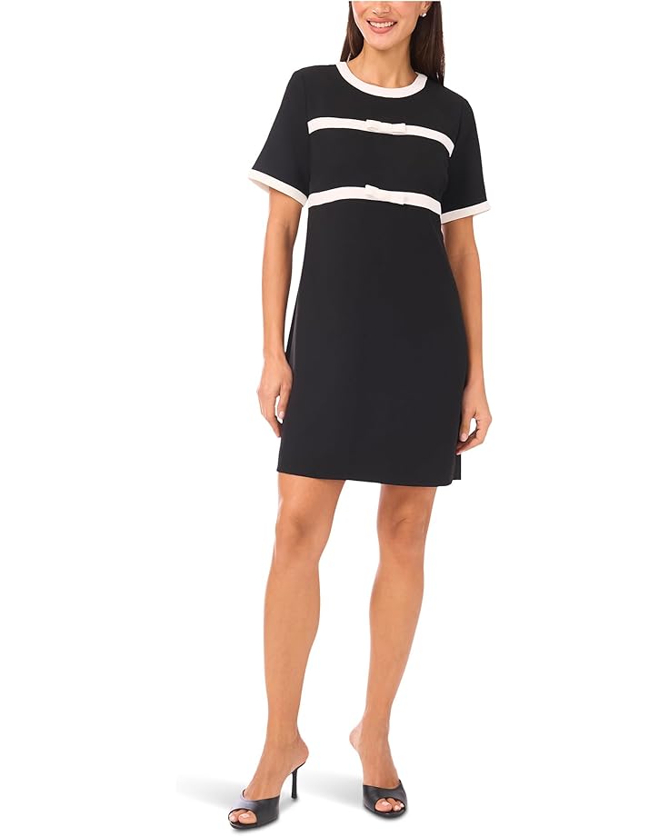 Женское платье CeCe с коротким рукавом, бантом и отделкой, Rich Black
Женское платье CeCe с коротким рукавом, бантом и отделкой, Rich Black