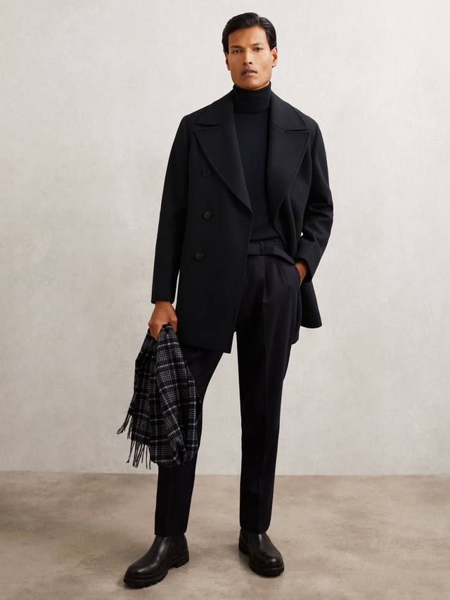 Шерстяное двубортное пальто Wool Rich Reiss, Navy
Шерстяное двубортное пальто Wool Rich Reiss, Navy