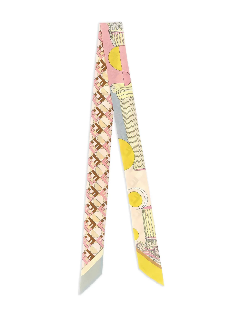 Шелковый шарф с оптическим принтом FENDI, желтый
Шелковый шарф с оптическим принтом FENDI, желтый