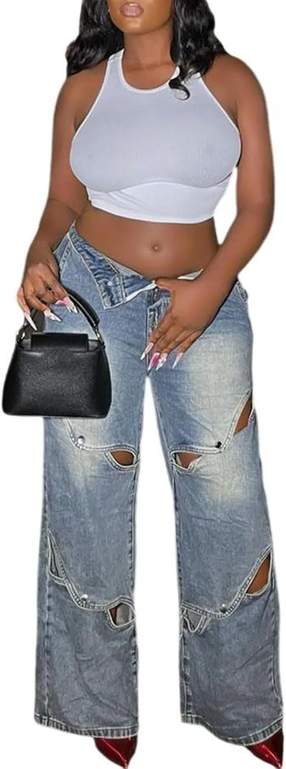 Женские джинсы High Waist с вырезом, прямые, Casual Symina
Женские джинсы High Waist с вырезом, прямые, Casual Symina