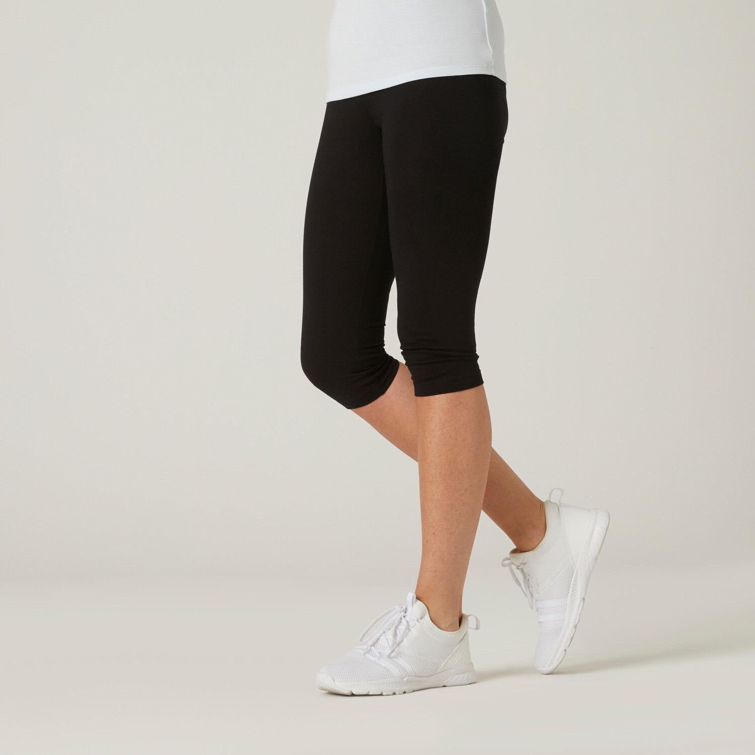 Леггинсы 3/4 Slim Fit+ с высоким содержанием хлопка женские черные DOMYOS, черный
Леггинсы 3/4 Slim Fit+ с высоким содержанием хлопка женские черные DOMYOS, черный