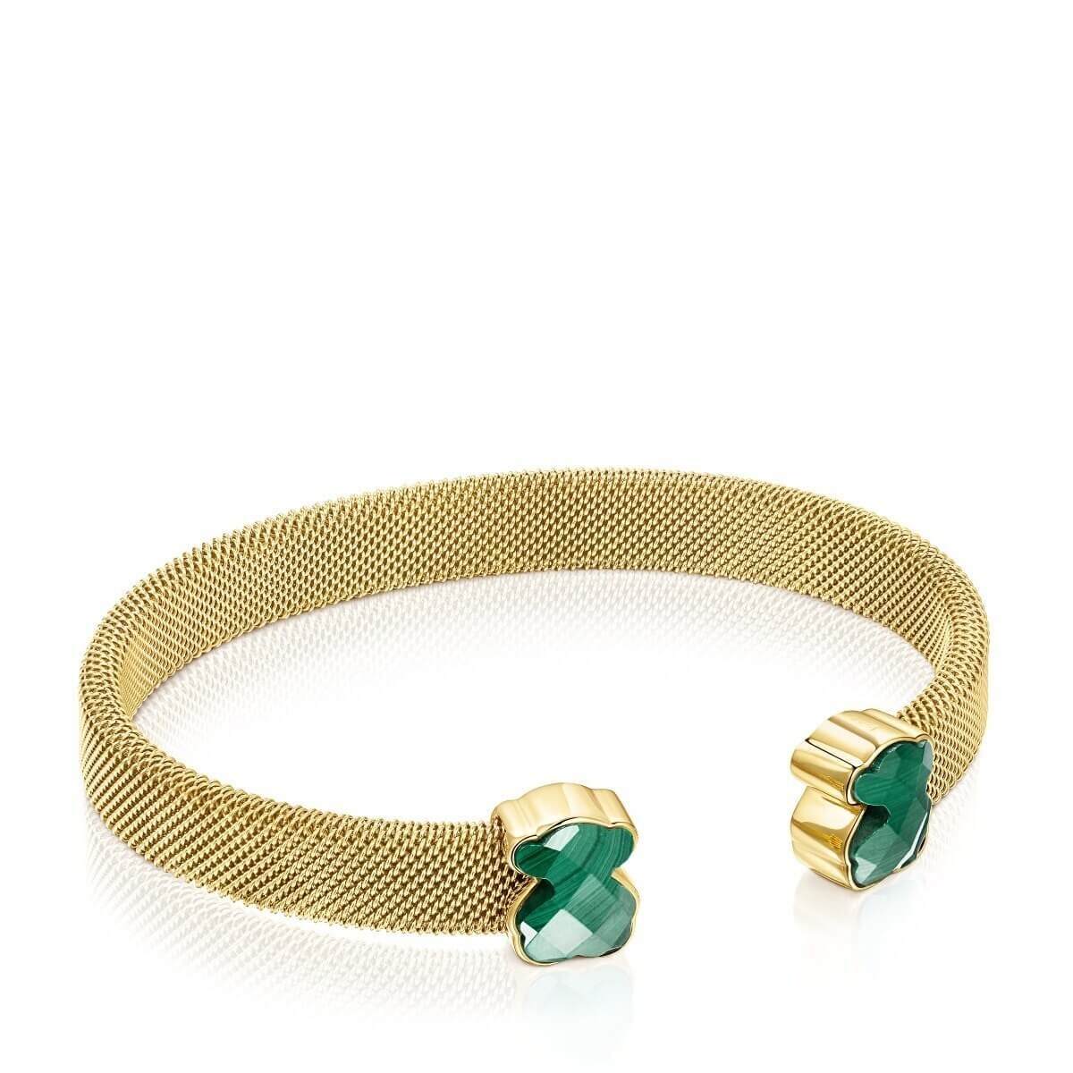 Браслет Tous Mesh Color Gold-Colored IP Steel, позолоченное серебро/малахит
Браслет Tous Mesh Color Gold-Colored IP Steel, позолоченное серебро/малахит