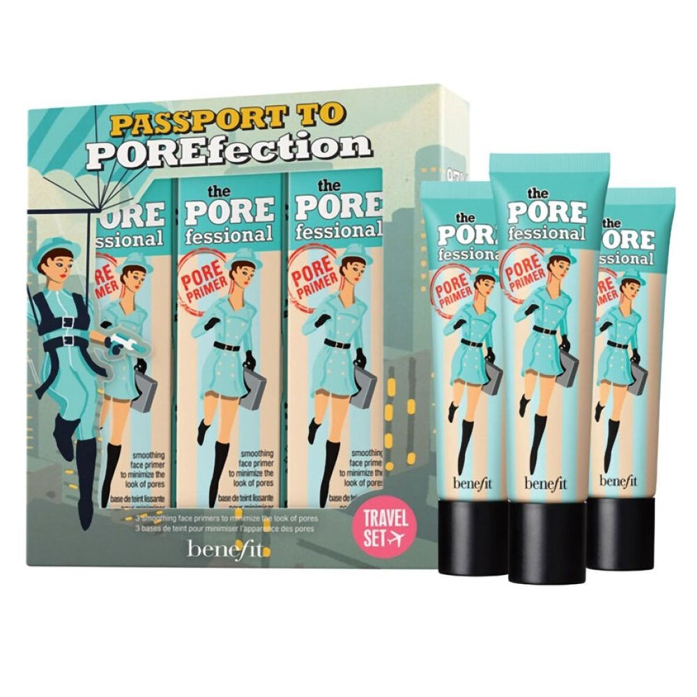 Benefit Паспорт на Porefection Porefessional Face Primer Trio Travel Set набор основ под макияж 3x22мл 
Benefit Паспорт на Porefection Porefessional Face Primer Trio Travel Set набор основ под макияж 3x22мл