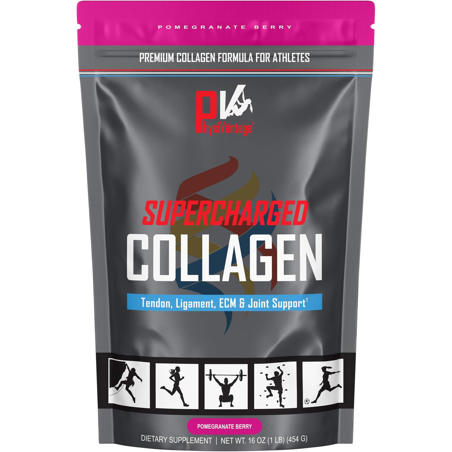 Коллаген PhysiVantage Supercharged Powder With Vitamin C + BCAAs Advanced Formula Peptides Pomegranate Berry, 454 гр
Коллаген PhysiVantage Supercharged Powder With Vitamin C + BCAAs Advanced Formula Peptides Pomegranate Berry, 454 гр