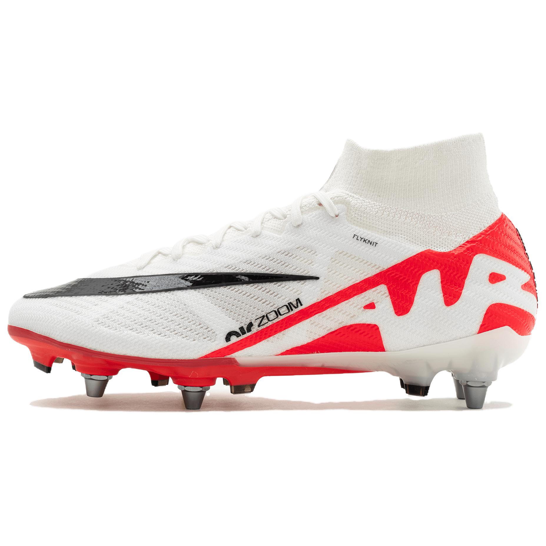 Nike Футбольные бутсы Zoom Mercurial Superfly 9 SG Soft Ground с амортизацией и износостойкостью, мужские, белые, красные
Nike Футбольные бутсы Zoom Mercurial Superfly 9 SG Soft Ground с амортизацией и износостойкостью, мужские, белые, красные