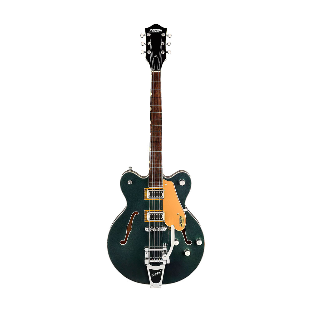 Gretsch Guitars G5622T Электроматический центральный блок с двойным вырезом и Bigsby Cadillac Green
Gretsch Guitars G5622T Электроматический центральный блок с двойным вырезом и Bigsby Cadillac Green