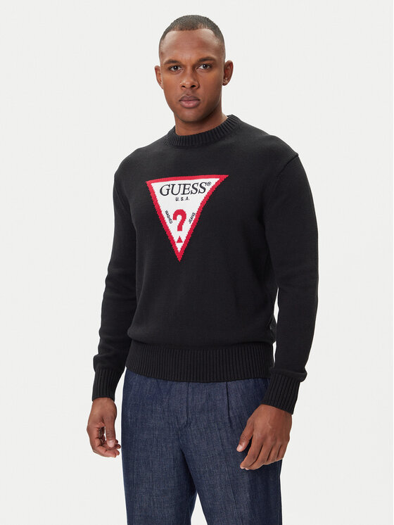 Свитер regular fit M4BR32 Z3HM1 Guess Jeans, чёрный 
Свитер regular fit M4BR32 Z3HM1 Guess Jeans, чёрный