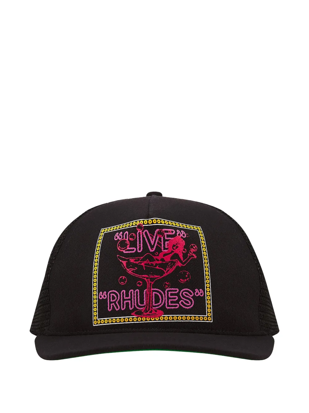 Кепка дальнобойщика с живым графическим принтом RHUDE, черный
Кепка дальнобойщика с живым графическим принтом RHUDE, черный