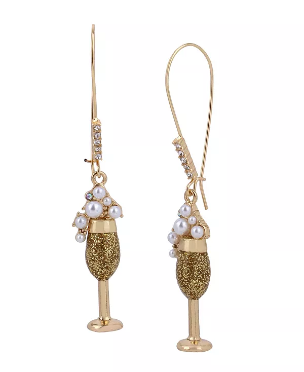 Серьги-Подвески цвета шампанского Betsey Johnson, white
Серьги-Подвески цвета шампанского Betsey Johnson, white
