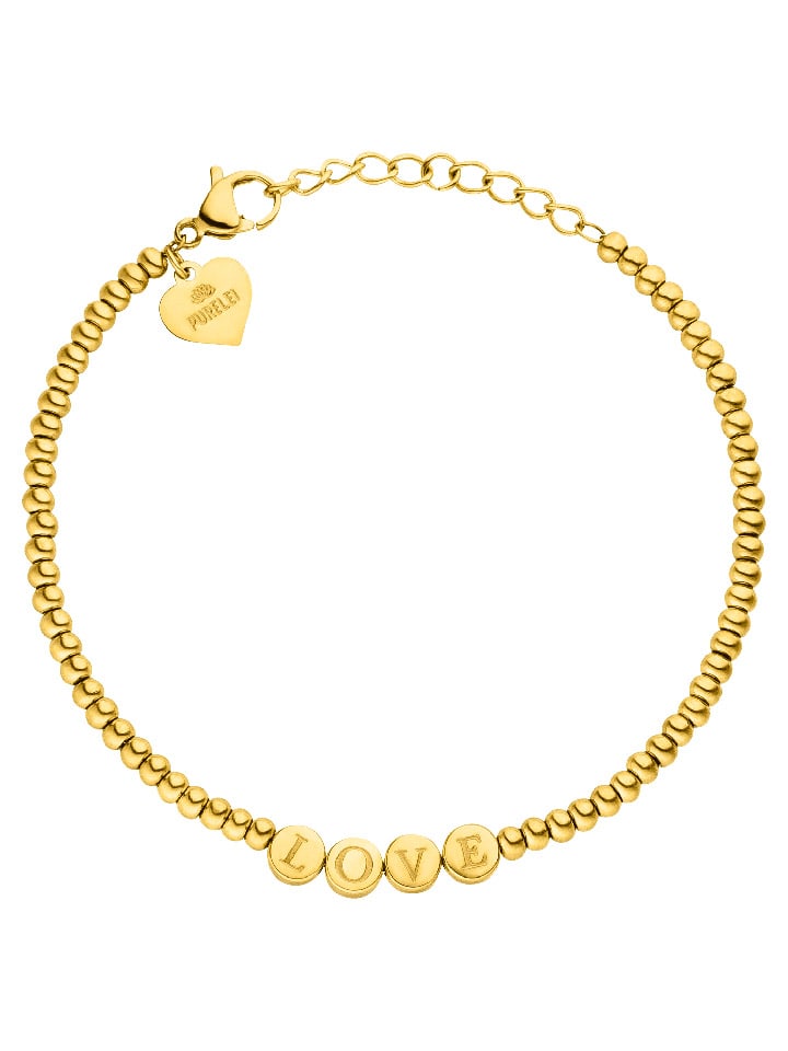 Позолоченный браслет «Распространяй любовь» с декоративными элементами PURELEI
Позолоченный браслет «Распространяй любовь» с декоративными элементами PURELEI