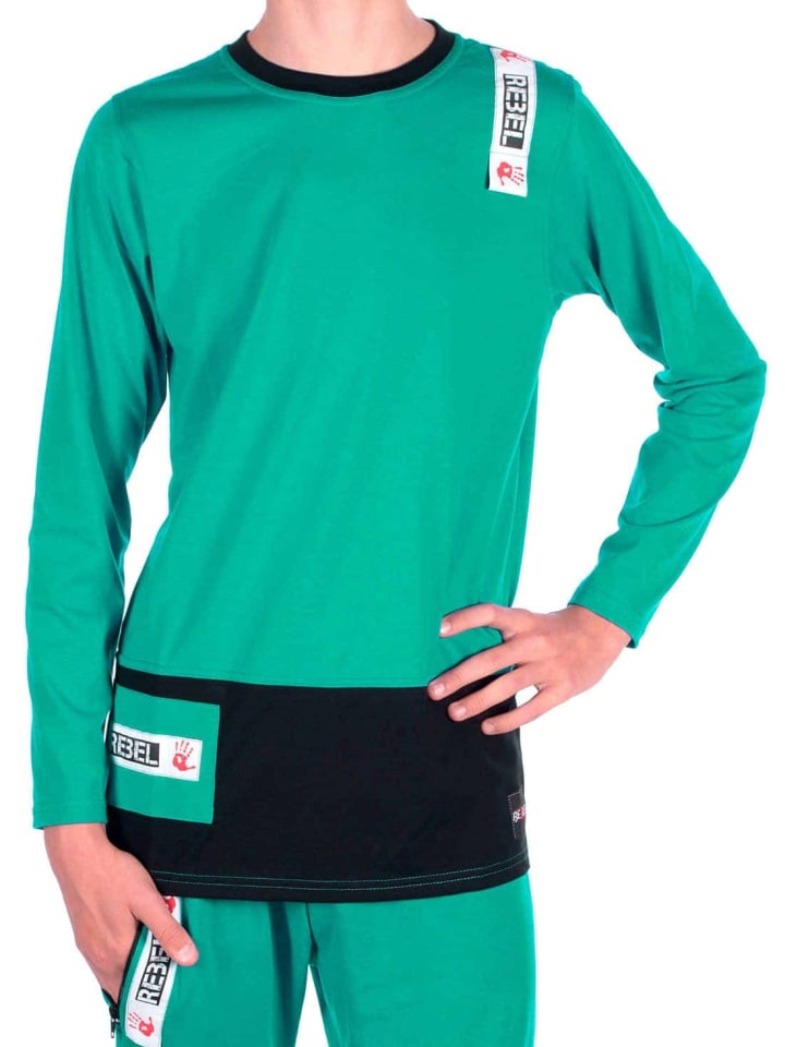 Рубашка с длинными рукавами зеленого цвета BEZLIT
Рубашка с длинными рукавами зеленого цвета BEZLIT