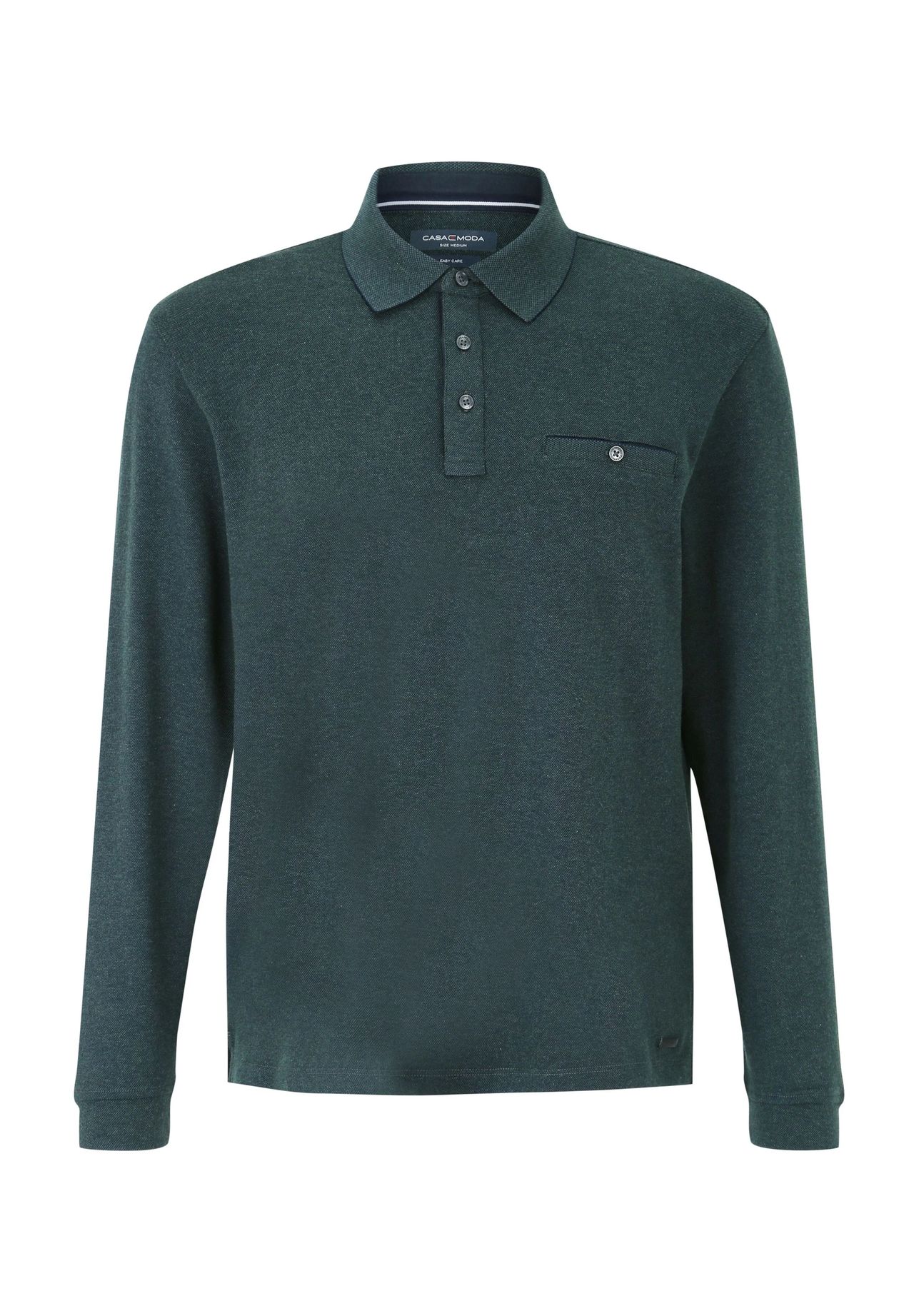 Рубашка-поло с длинным рукавом, мужская CASAMODA, зеленый
Рубашка-поло с длинным рукавом, мужская CASAMODA, зеленый