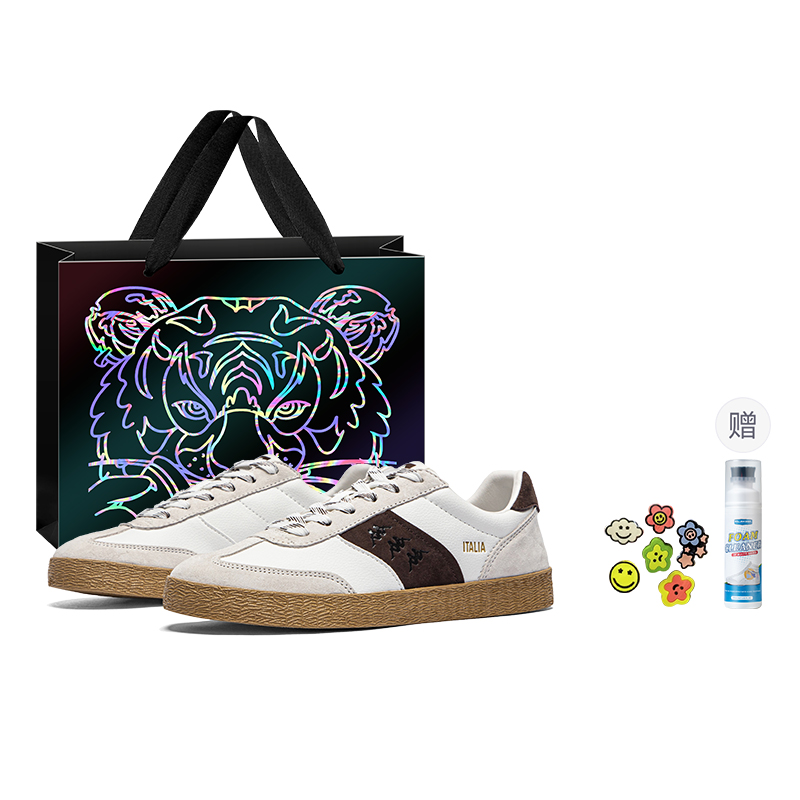 Kappa Антискользящие и износостойкие легкие низкие скейтерские кроссовки унисекс бело-коричневые White/Dark Brown, цвет White/Dark Brown (Shopping Bag Clothing Sets) 
Kappa Антискользящие и износостойкие легкие низкие скейтерские кроссовки унисекс бело-коричневые White/Dark Brown, цвет White/Dark Brown (Shopping Bag Clothing Sets)