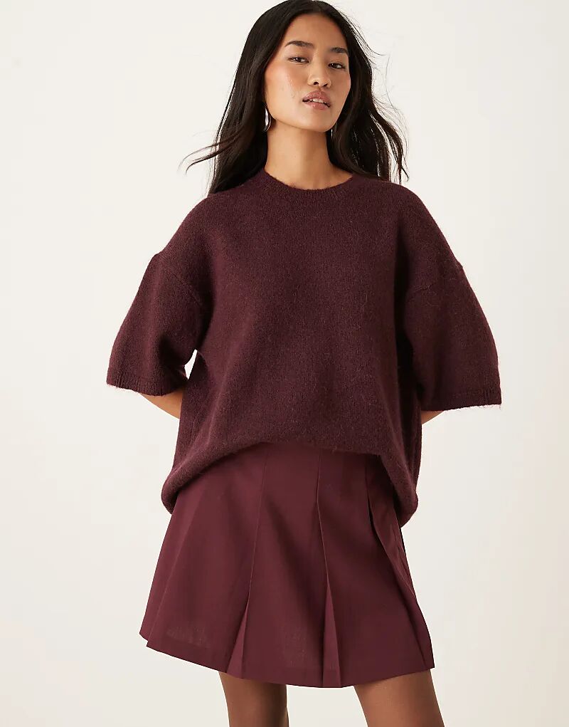 Мини-юбка ASOS DESIGN плиссированная, темно-вишневого цвета
Мини-юбка ASOS DESIGN плиссированная, темно-вишневого цвета