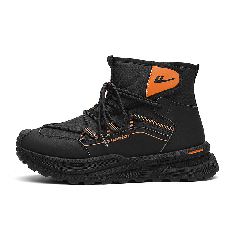 Утепленные мужские снежные ботинки с увеличенной высотой 12,5 см, устойчивые к истиранию и скольжению WARRIOR, черный оранжевый
Утепленные мужские снежные ботинки с увеличенной высотой 12,5 см, устойчивые к истиранию и скольжению WARRIOR, черный оранжевый