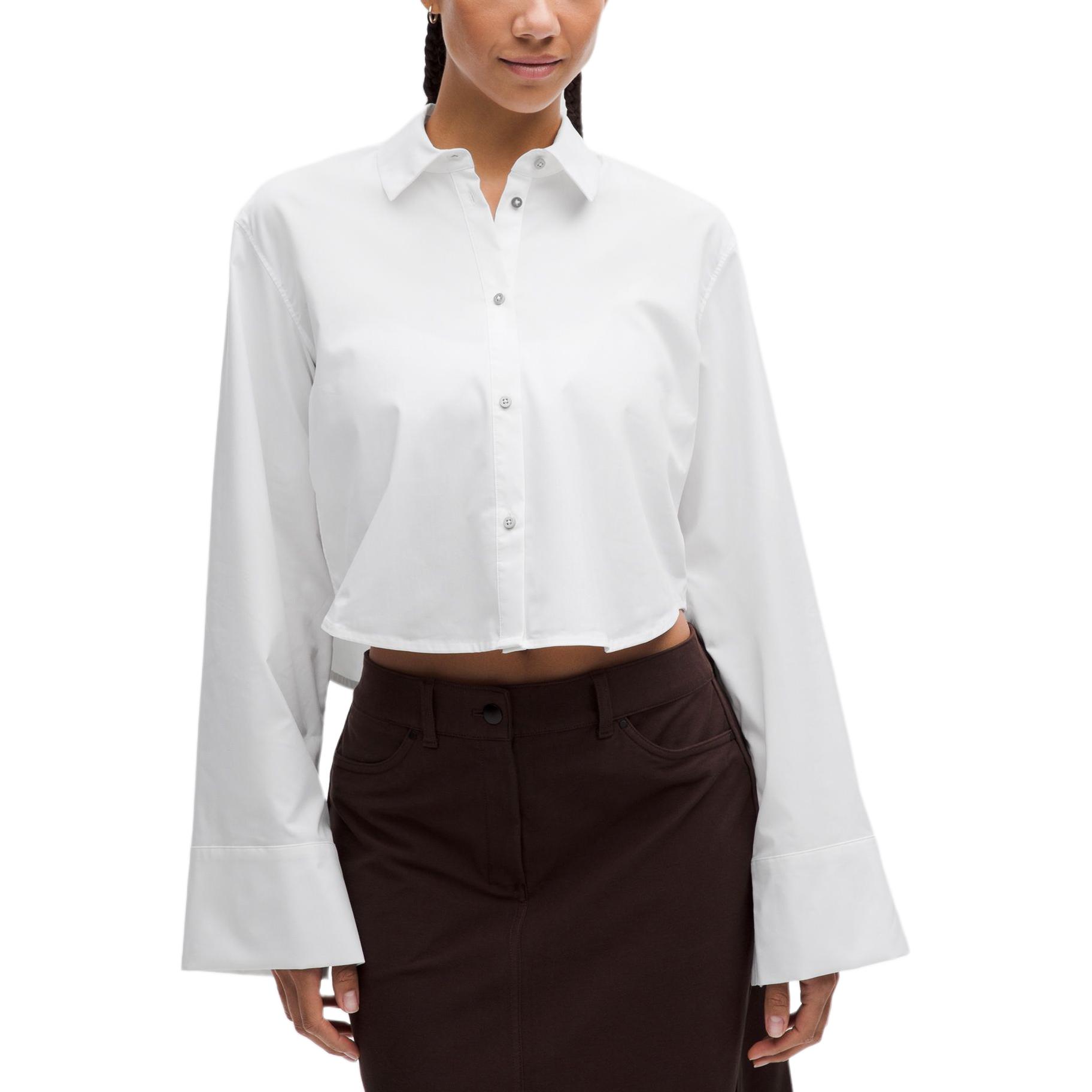 Рубашка Cropped Shirt Women's Lululemon, белый
Рубашка Cropped Shirt Women's Lululemon, белый