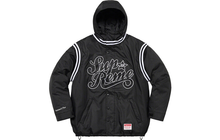 Куртка Supreme Mitchell & Ness с логотипом, синий / голубой
Куртка Supreme Mitchell & Ness с логотипом, синий / голубой