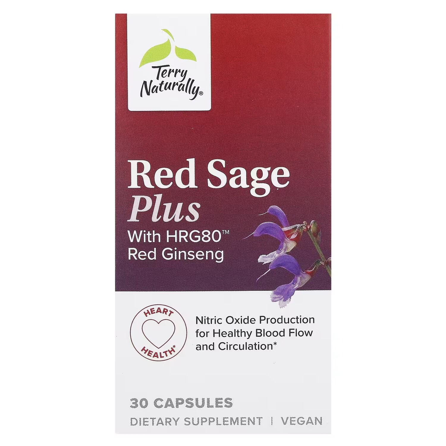 Добавка Terry Naturally Red Sage Plus HRG80 с красным женьшенем, 30 капсул
Добавка Terry Naturally Red Sage Plus HRG80 с красным женьшенем, 30 капсул