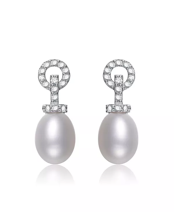 Серьги-Подвески из стерлингового серебра с покрытием из белого золота и кубическим цирконием Genevive, silver
Серьги-Подвески из стерлингового серебра с покрытием из белого золота и кубическим цирконием Genevive, silver