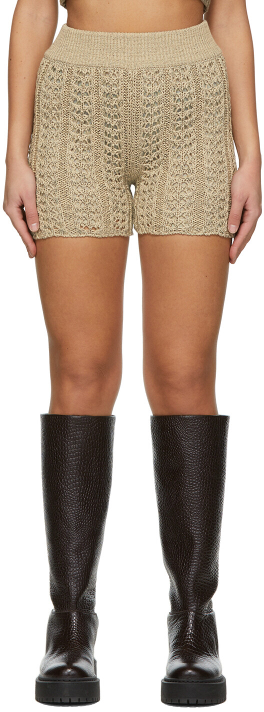 Бежевые хлопковые шорты DRAE
Бежевые хлопковые шорты DRAE