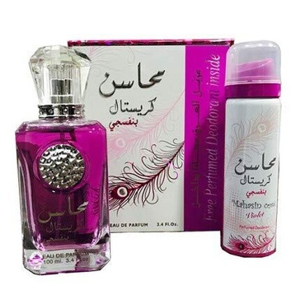 New Tawakkal Perfumes Mahasin Crystal Violet 100ml Дезодорант EDP Цветочная орхидея Ваниль Мускусный Древесный
New Tawakkal Perfumes Mahasin Crystal Violet 100ml Дезодорант EDP Цветочная орхидея Ваниль Мускусный Древесный