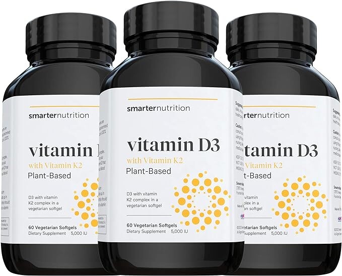 Растительная поддержка иммунитета витамином D3 с веганским комплексом K2, 60 капсул (3 упаковки)
Растительная поддержка иммунитета витамином D3 с веганским комплексом K2, 60 капсул (3 упаковки)