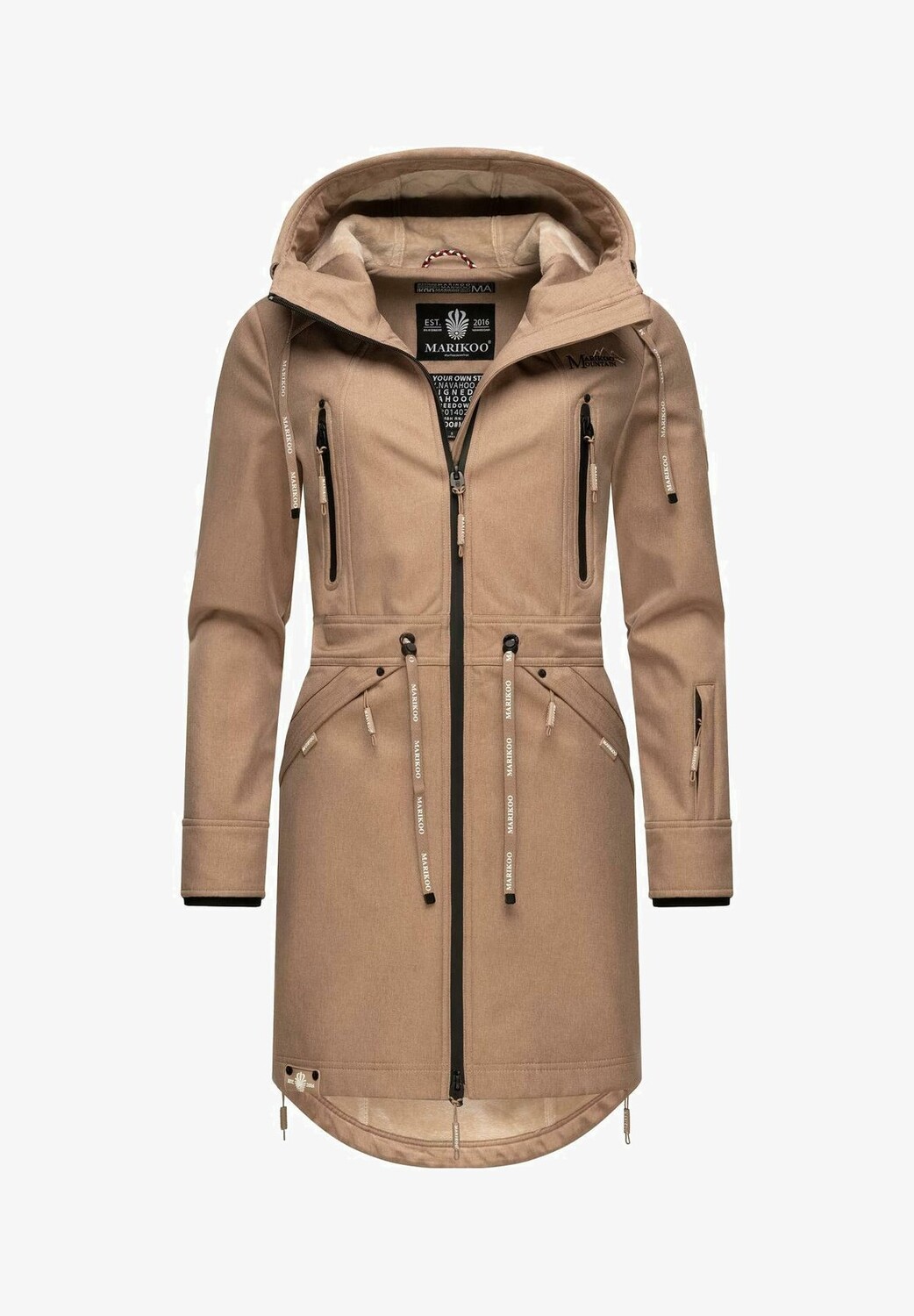 Парка Marikoo приталенное, темно-серый
Парка Marikoo приталенное, темно-серый