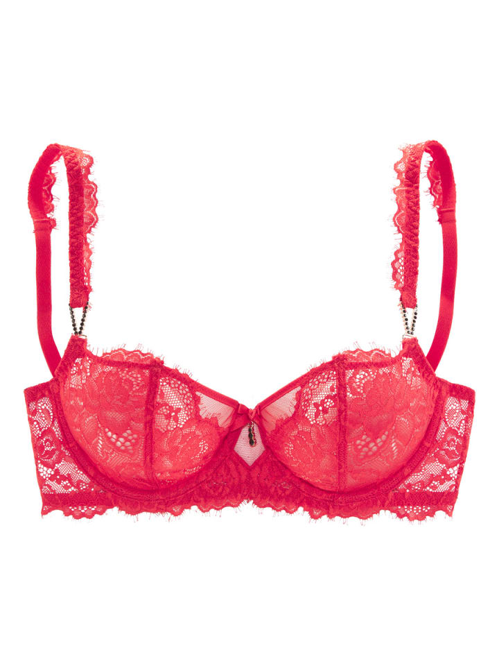 Бюстгальтер балконет красного цвета LASCANA
Бюстгальтер балконет красного цвета LASCANA
