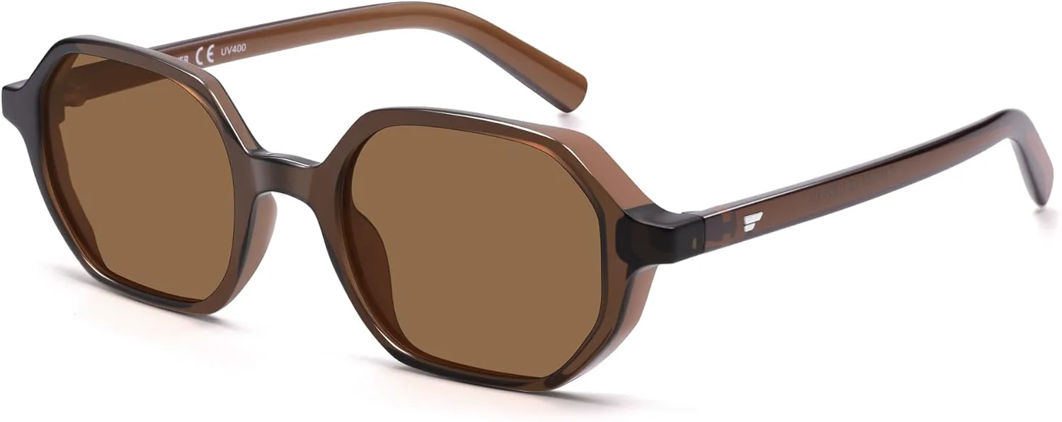 Поляризованные солнцезащитные очки VANLINKER шестиугольной формы для женщин и мужчин, ретро-стиль, восьмиугольные очки VL9913, C6-polarized Brown Lens/Brown Frame
Поляризованные солнцезащитные очки VANLINKER шестиугольной формы для женщин и мужчин, ретро-стиль, восьмиугольные очки VL9913, C6-polarized Brown Lens/Brown Frame