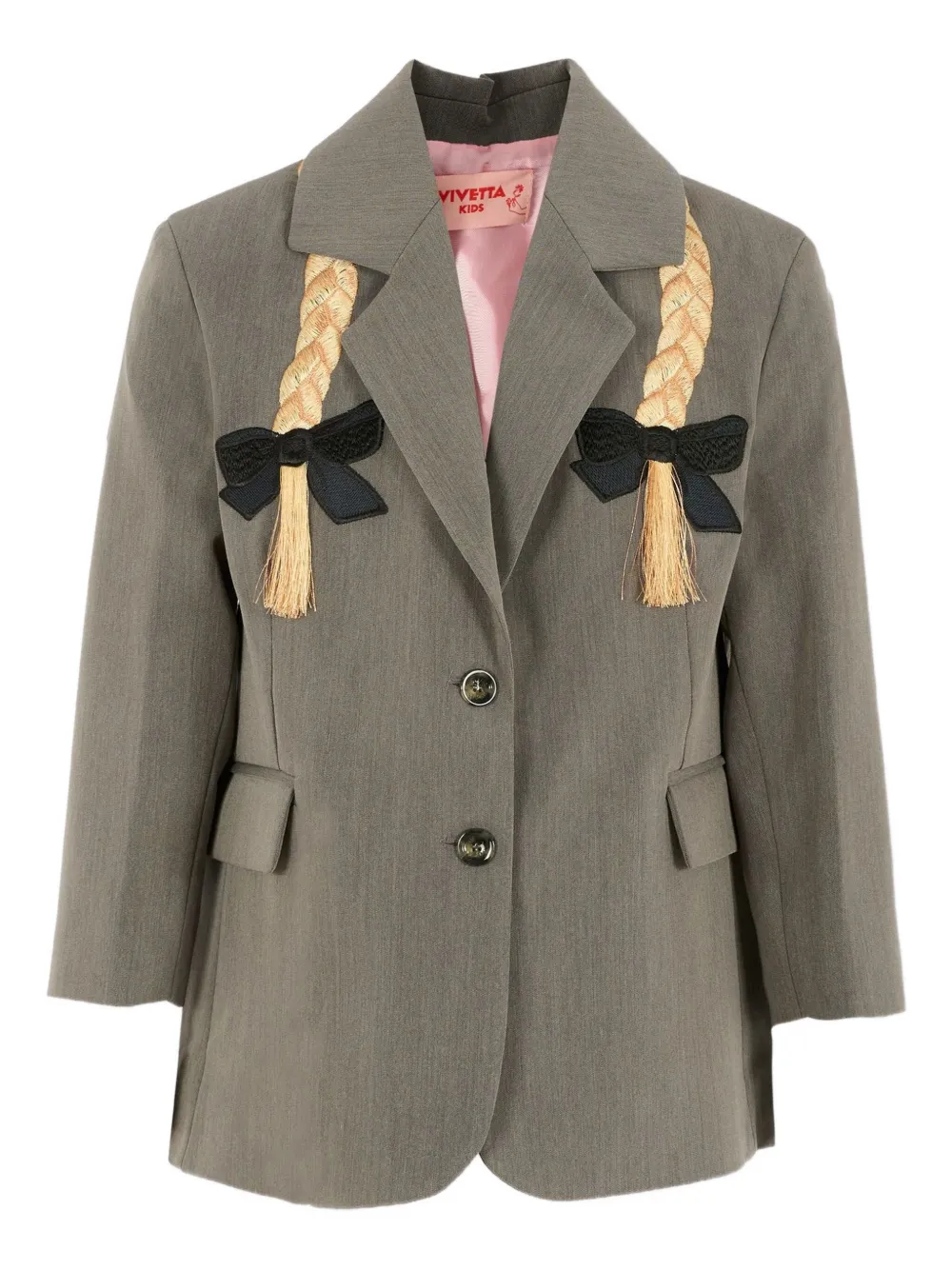Пиджак с плетёными бантами Vivetta, серый
Пиджак с плетёными бантами Vivetta, серый