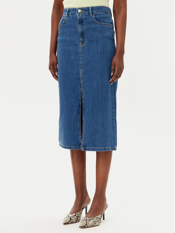 Джинсовая юбка обычного кроя Liquore 2515101041 Marella, синий
Джинсовая юбка обычного кроя Liquore 2515101041 Marella, синий