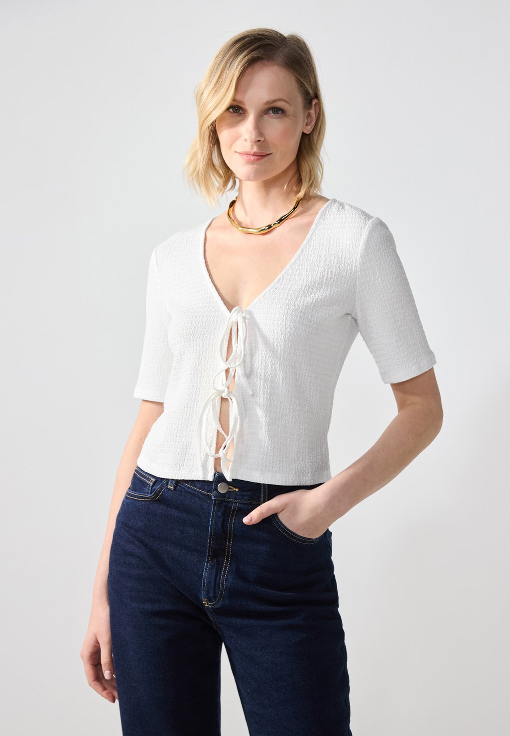 Базовая футболка Anna Field by Zalando, белый 
Базовая футболка Anna Field by Zalando, белый