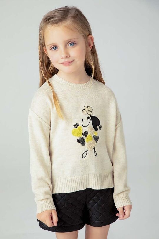 Детский свитер из смесовой шерсти Mayoral, бежевый
Детский свитер из смесовой шерсти Mayoral, бежевый