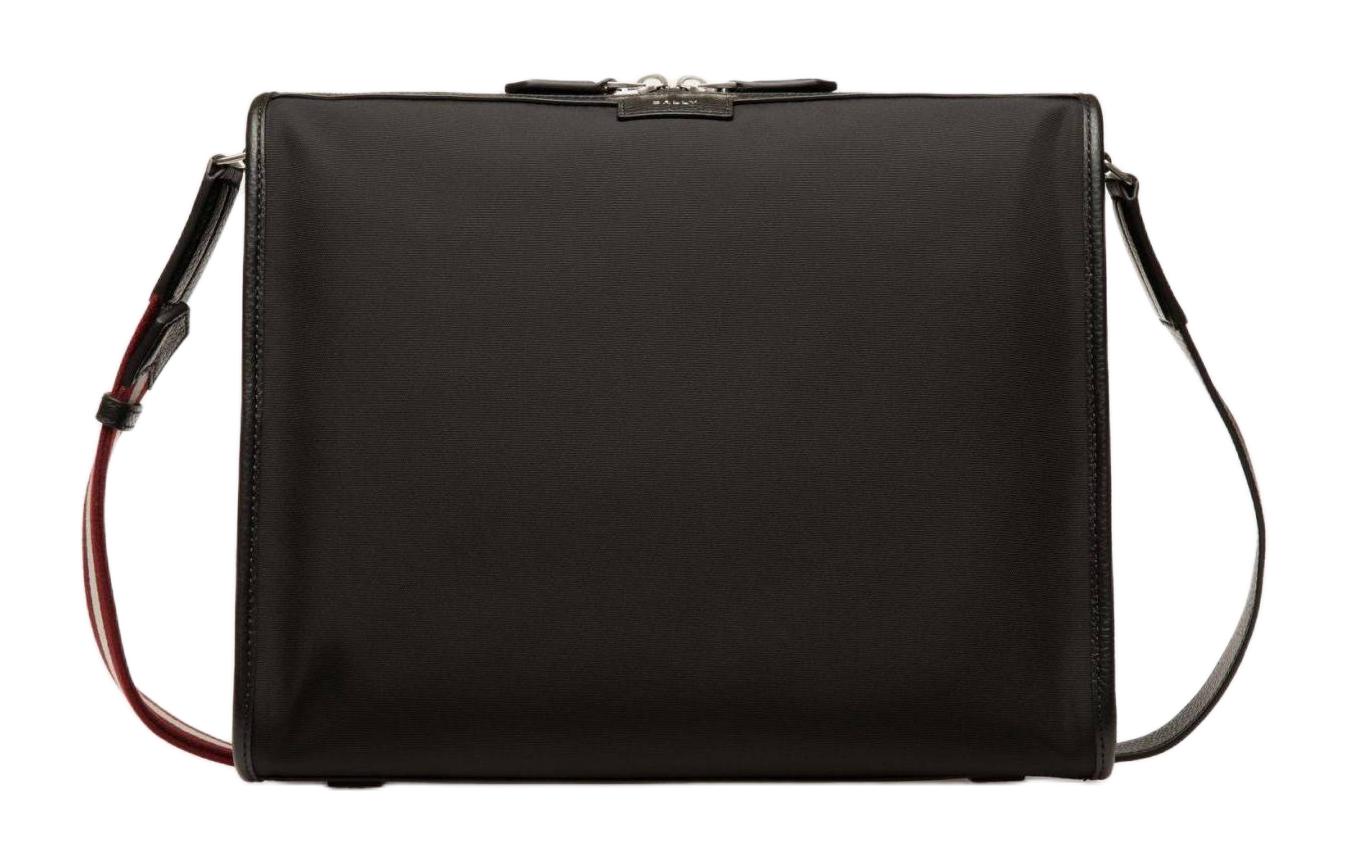 Нейлоновая наплечная сумка через плечо мужская черная BALLY 
Нейлоновая наплечная сумка через плечо мужская черная BALLY