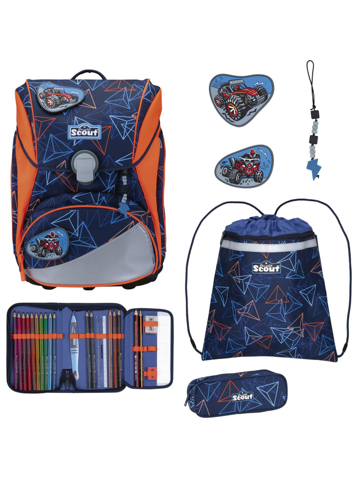 Scout Набор школьных сумок Alpha, 4 предмета, Offroad, синий
Scout Набор школьных сумок Alpha, 4 предмета, Offroad, синий