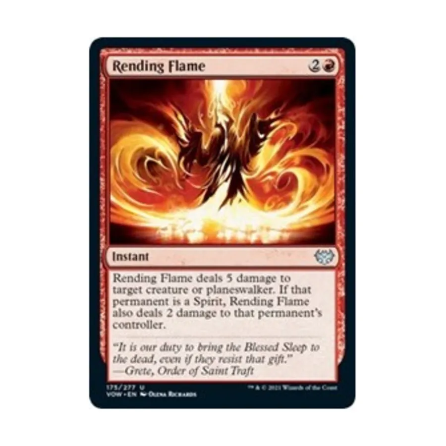 CCG Раздирающее пламя (U), MTG - Innistrad: Crimson Vow
CCG Раздирающее пламя (U), MTG - Innistrad: Crimson Vow