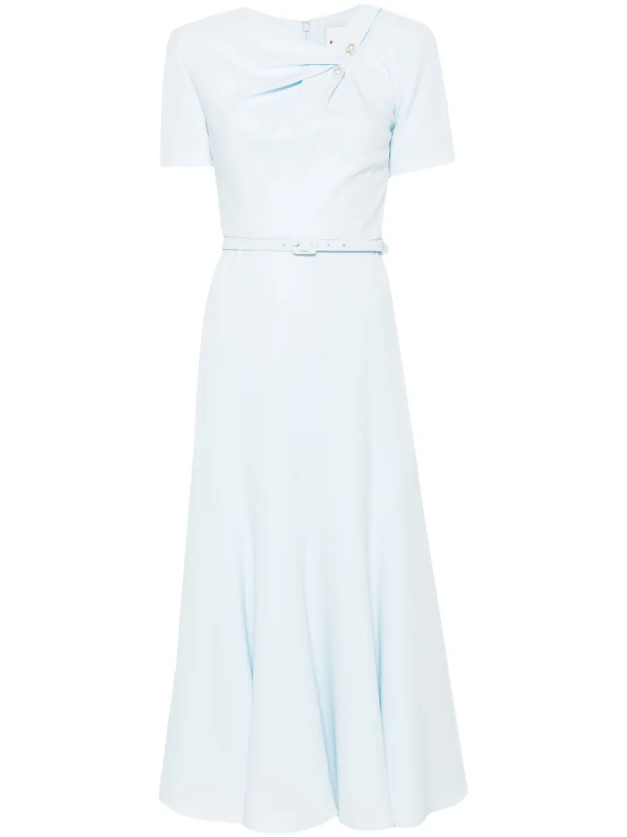 Платье миди из кади с поясом от Roland Mouret, синий
Платье миди из кади с поясом от Roland Mouret, синий