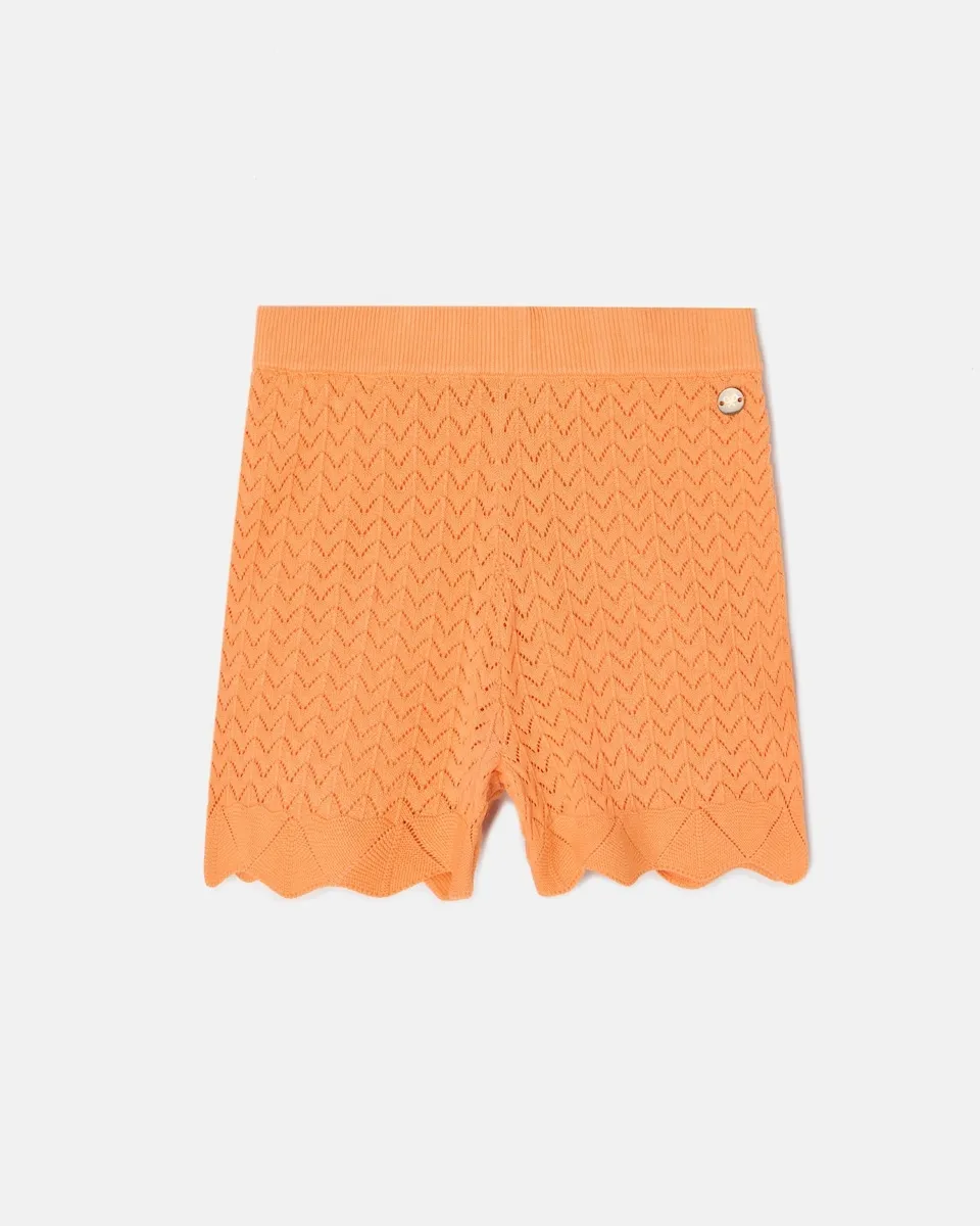 Детские шорты из трикотажа с ажурными узорами Silbon, оранжевый
Детские шорты из трикотажа с ажурными узорами Silbon, оранжевый