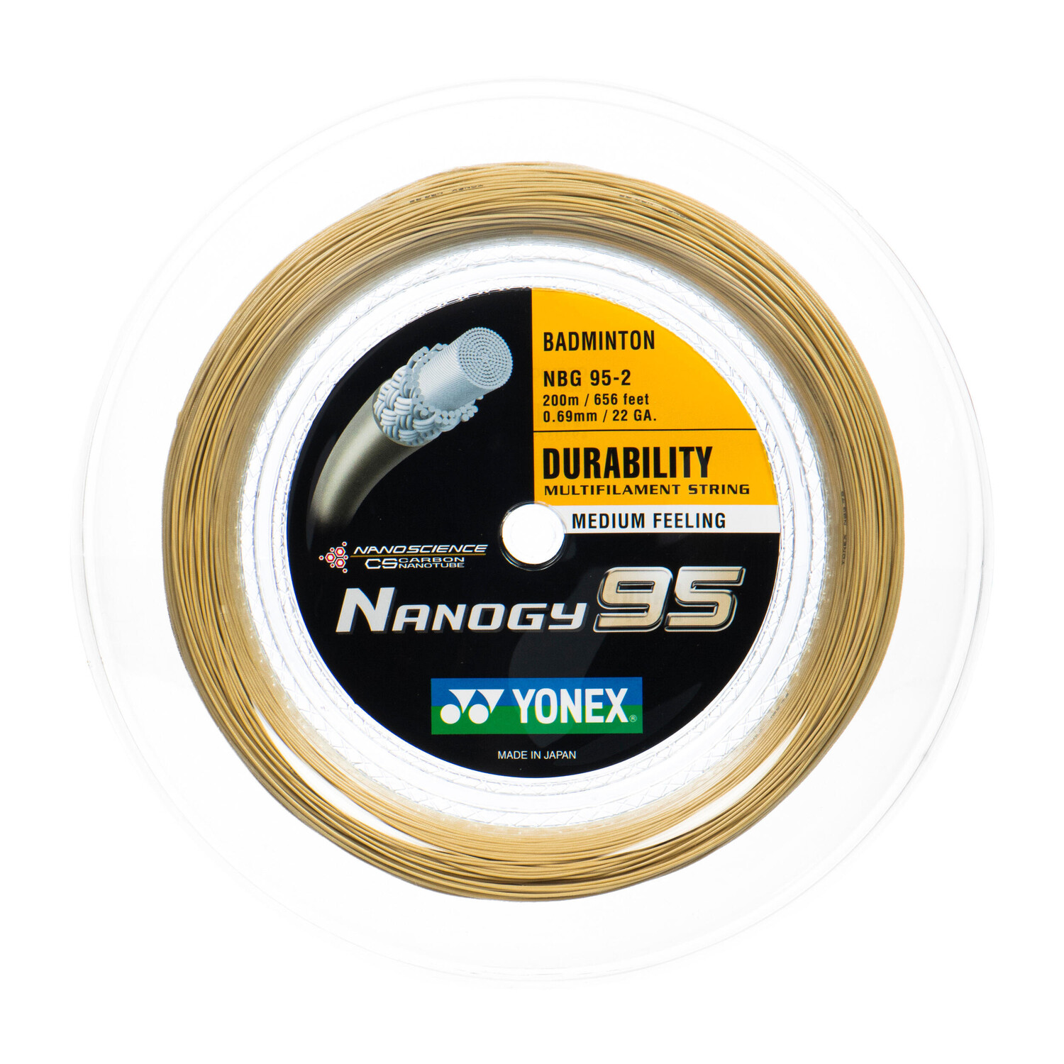 Бадминтонная струна Nanogy 95 желтая YONEX
Бадминтонная струна Nanogy 95 желтая YONEX