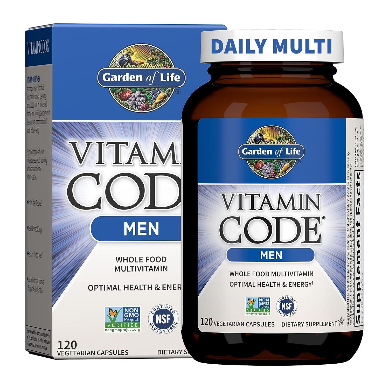 Мультивитамины Garden of Life for Men, 120 капсул
Мультивитамины Garden of Life for Men, 120 капсул