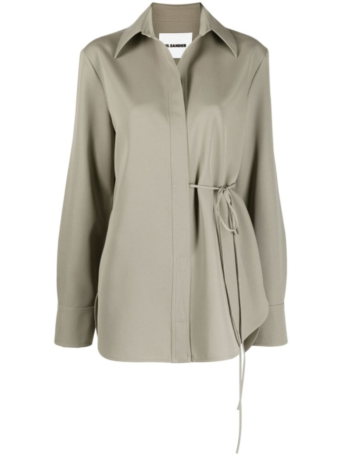 Jil Sander шерстяная рубашка с завязками, зеленый
Jil Sander шерстяная рубашка с завязками, зеленый