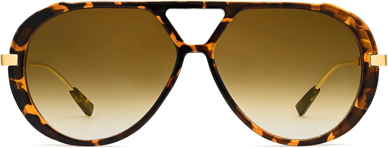 Солнцезащитные очки-авиаторы Dollger большого размера для женщин и мужчин, модные, ретро, большие, в винтажном стиле 70-х годов, Leopard Frame Double Brown Lenses
Солнцезащитные очки-авиаторы Dollger большого размера для женщин и мужчин, модные, ретро, большие, в винтажном стиле 70-х годов, Leopard Frame Double Brown Lenses