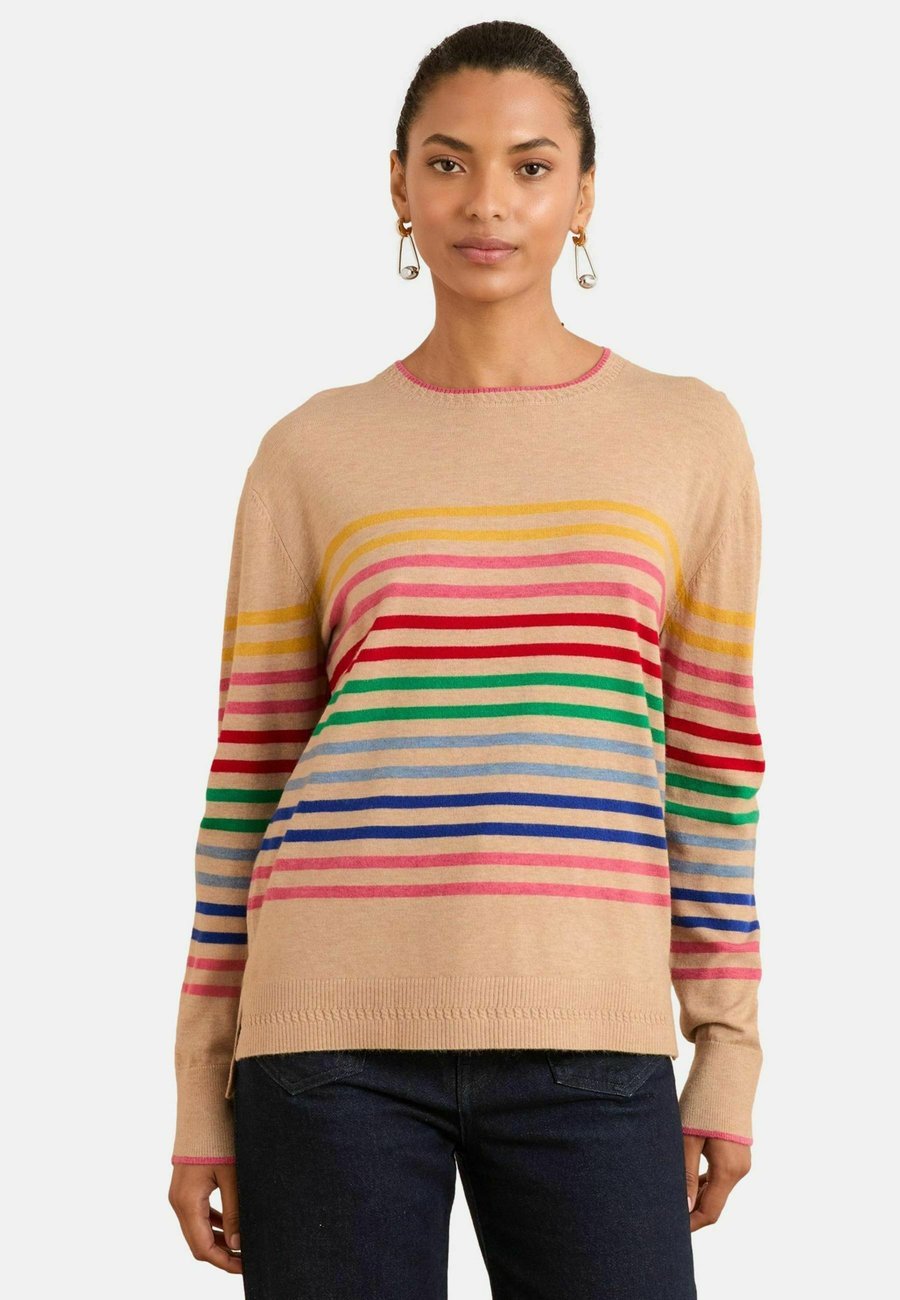 Джемпер Love & Roses Jumper, Camel Rainbow Stripe/Beige
Джемпер Love & Roses Jumper, Camel Rainbow Stripe/Beige
