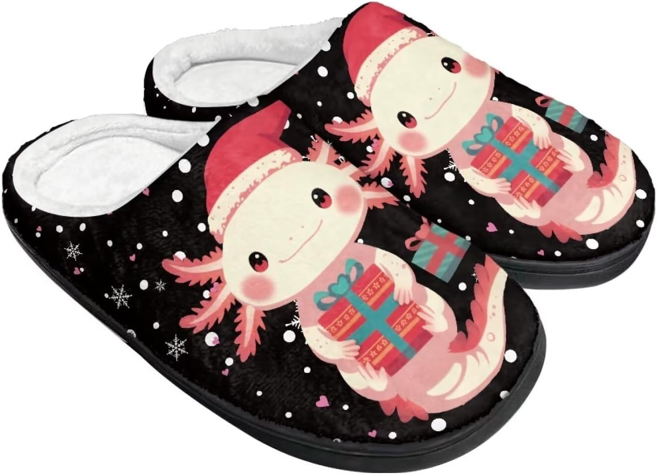 Праздничные рождественские тапочки для дома, утепленные и мягкие, зимние домашние тапочки для женщин и мужчин Buxolandt, Christmas Axolotl Print
Праздничные рождественские тапочки для дома, утепленные и мягкие, зимние домашние тапочки для женщин и мужчин Buxolandt, Christmas Axolotl Print