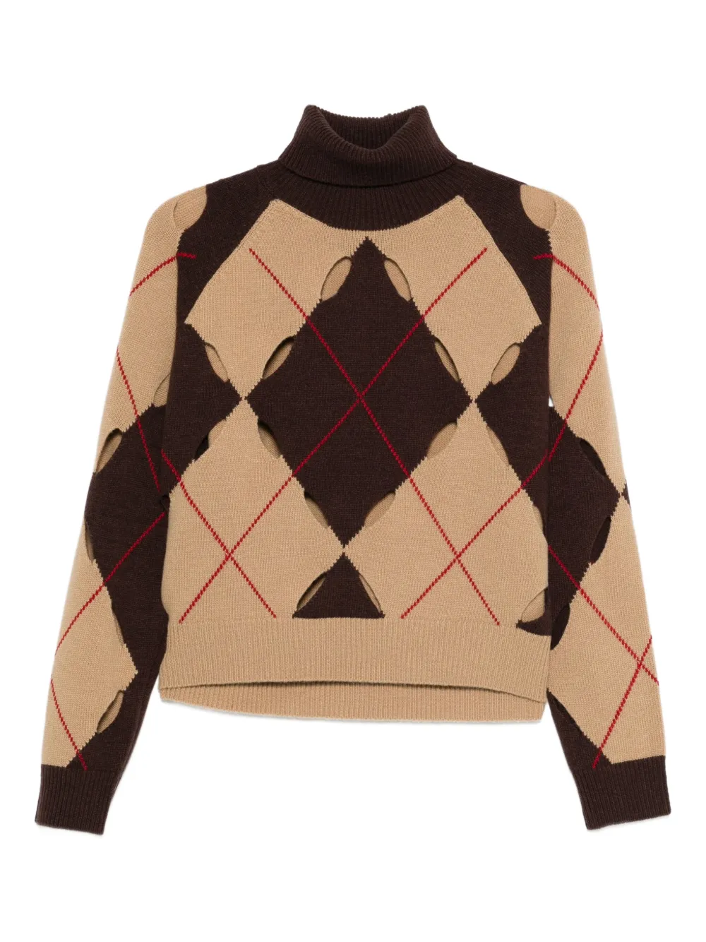 Свитер с аргонским узором и вырезами Jucca Approved, нейтральный
Свитер с аргонским узором и вырезами Jucca Approved, нейтральный