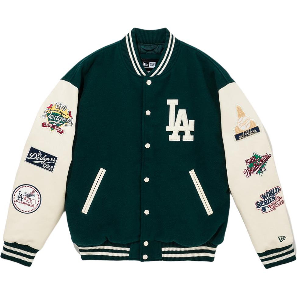 New Era Бейсбольная куртка унисекс бело-зеленая, White Green
New Era Бейсбольная куртка унисекс бело-зеленая, White Green